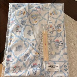Roller Rabbit x Loveshackfancy Pajama Set - starry nights lattice pajamas